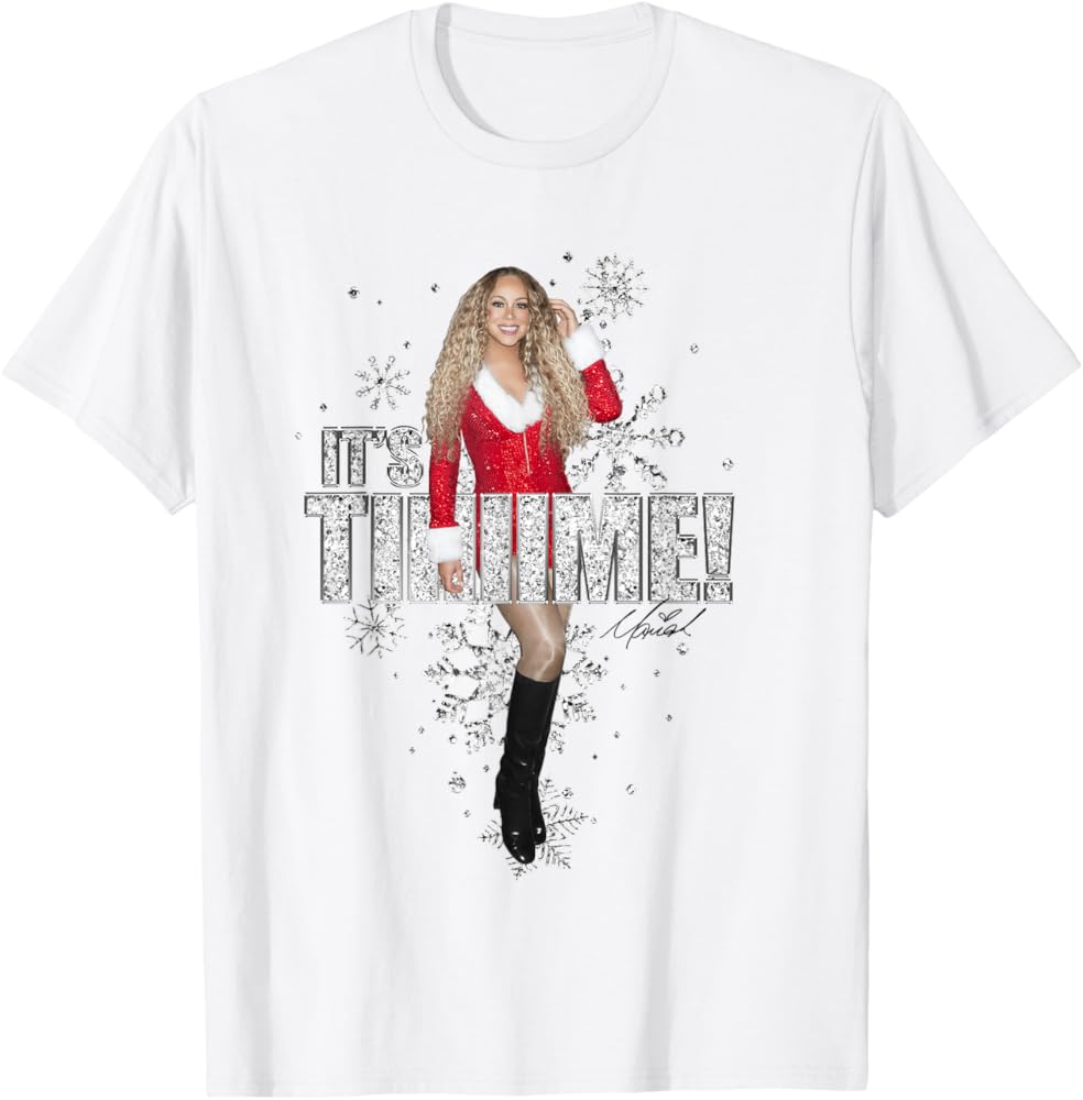 Amazon.com: Mariah Carey Official Christmas It's Time 2025 T-Shirt